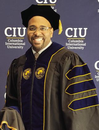 Dr. Antoine Richardson, Carver president, recently received his doctorate degree in Organizational Leadership from Columbia International University.