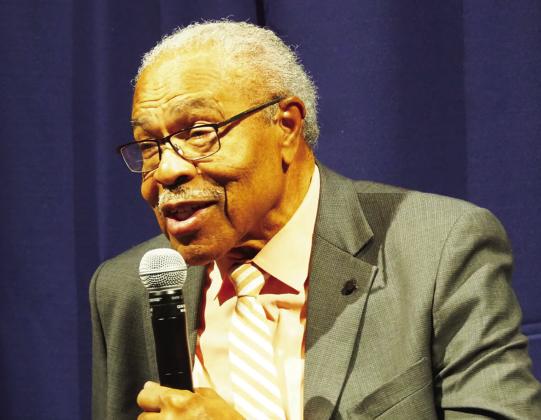 The Rev. Wheeler Parker, 85, was a 16-year-old Chicago resident on vacation during August 1955 in the Mississippi Delta when friend and cousin Emmett Till wolf whistled at a white woman. Within days he was kidnapped, tortured and murdered by two white men who were acquitted by an all-white jury but subsequently confessed to the crimes. (Tim Carpenter/Kansas Reflector)